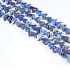 Natural Lapis Luzuli Smooth Trillion Beads Strand Length 13.5 Inches and Size 6.5mm approx.